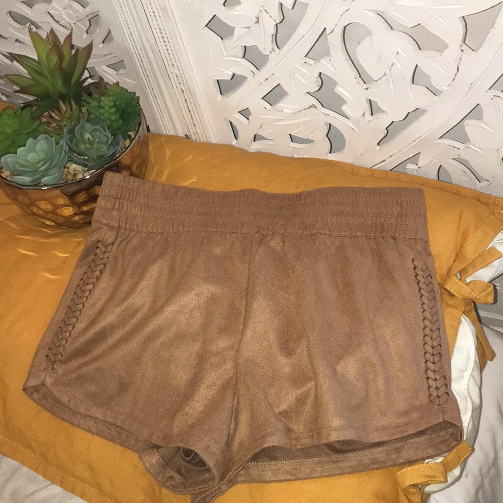 Suede shorts